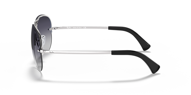 RB3449 Zilver MetaalSunglass Frames van B24, Zijaanzicht