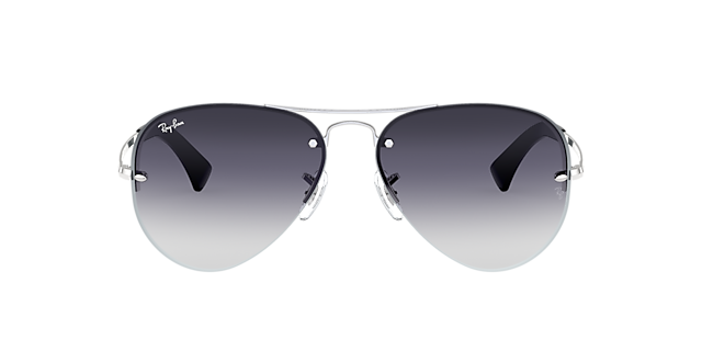 RB3449 Zilver MetaalSunglass Frames van B24, met getinte lenzen