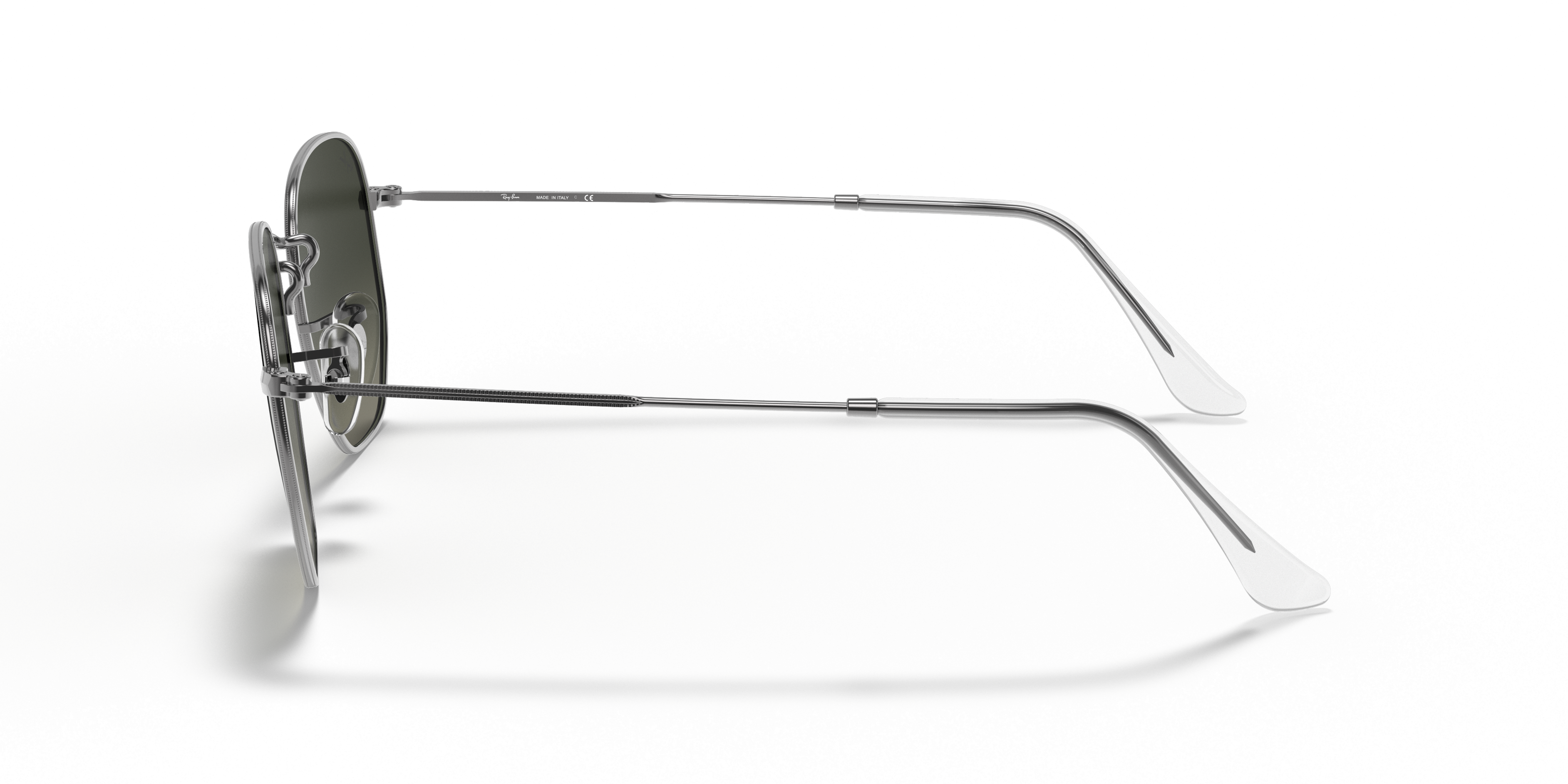 RB3548N Staalgrijs MetaalSunglass Frames van B24, Zijaanzicht