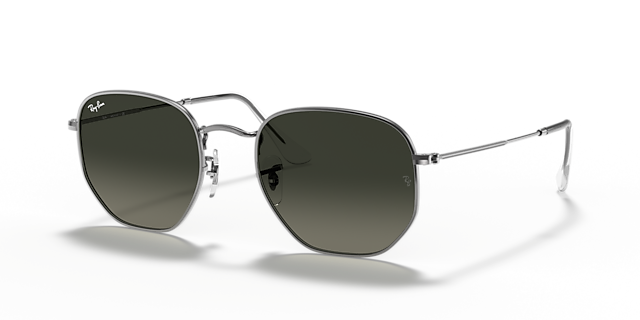 RB3548N Staalgrijs MetaalSunglass Frames van B24, Hoekweergave