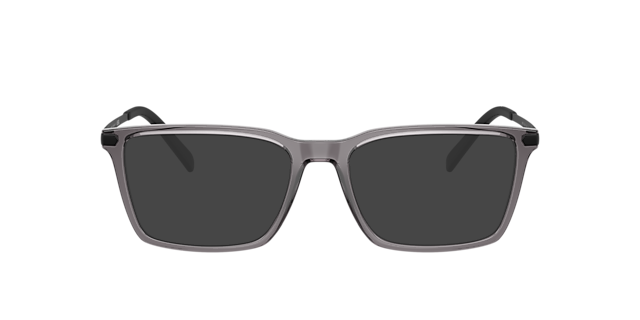 AX3077 Glanzend Transparant Grijs KunststofEyeglass Frames van B24, met getinte lenzen