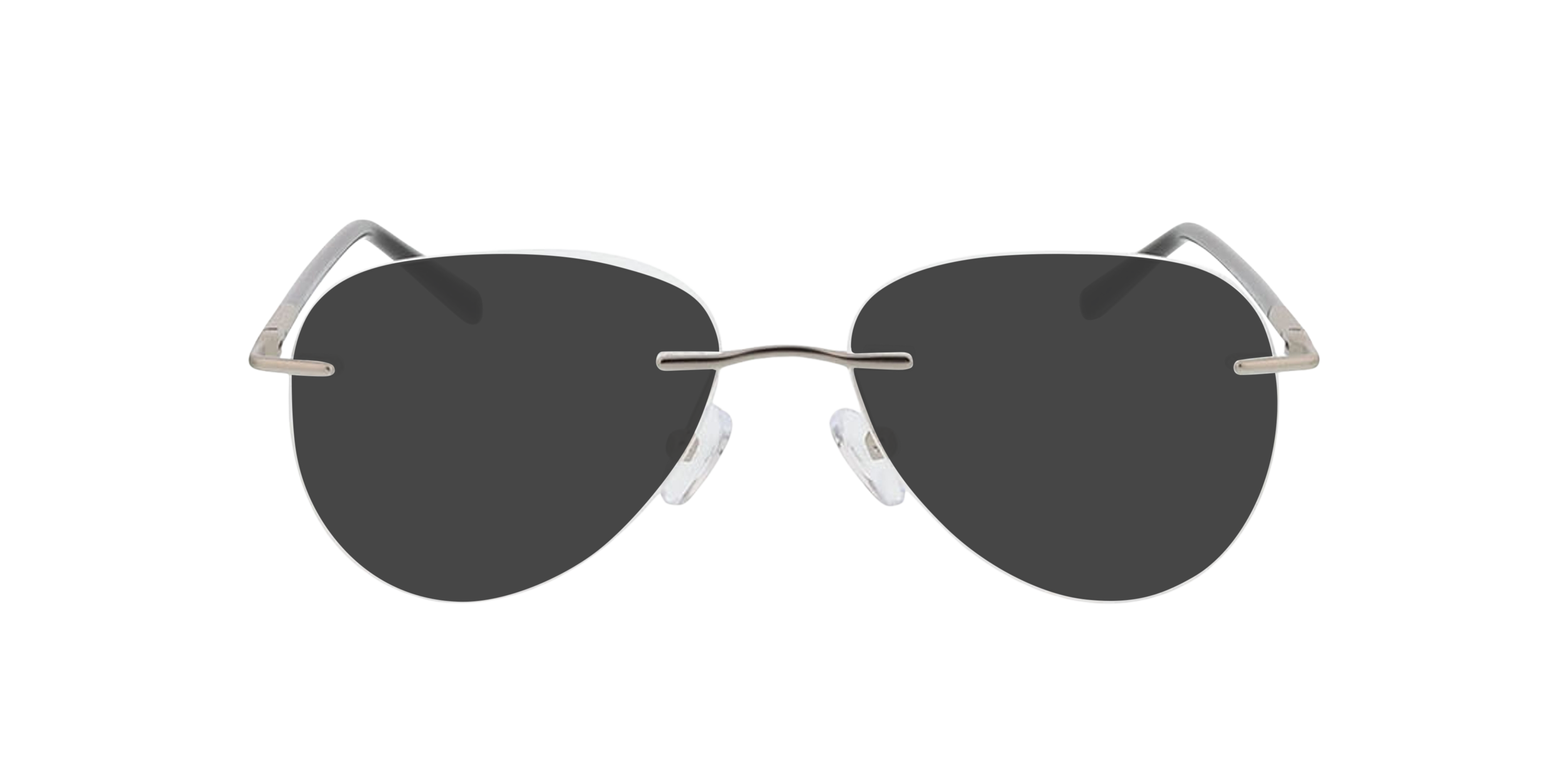 Casper Zilver  &  zwart MetaalEyeglass Frames van B24, met getinte lenzen