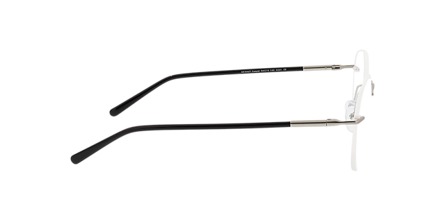 Casper Zilver & zwart MetaalEyeglass Frames van B24, Zijaanzicht