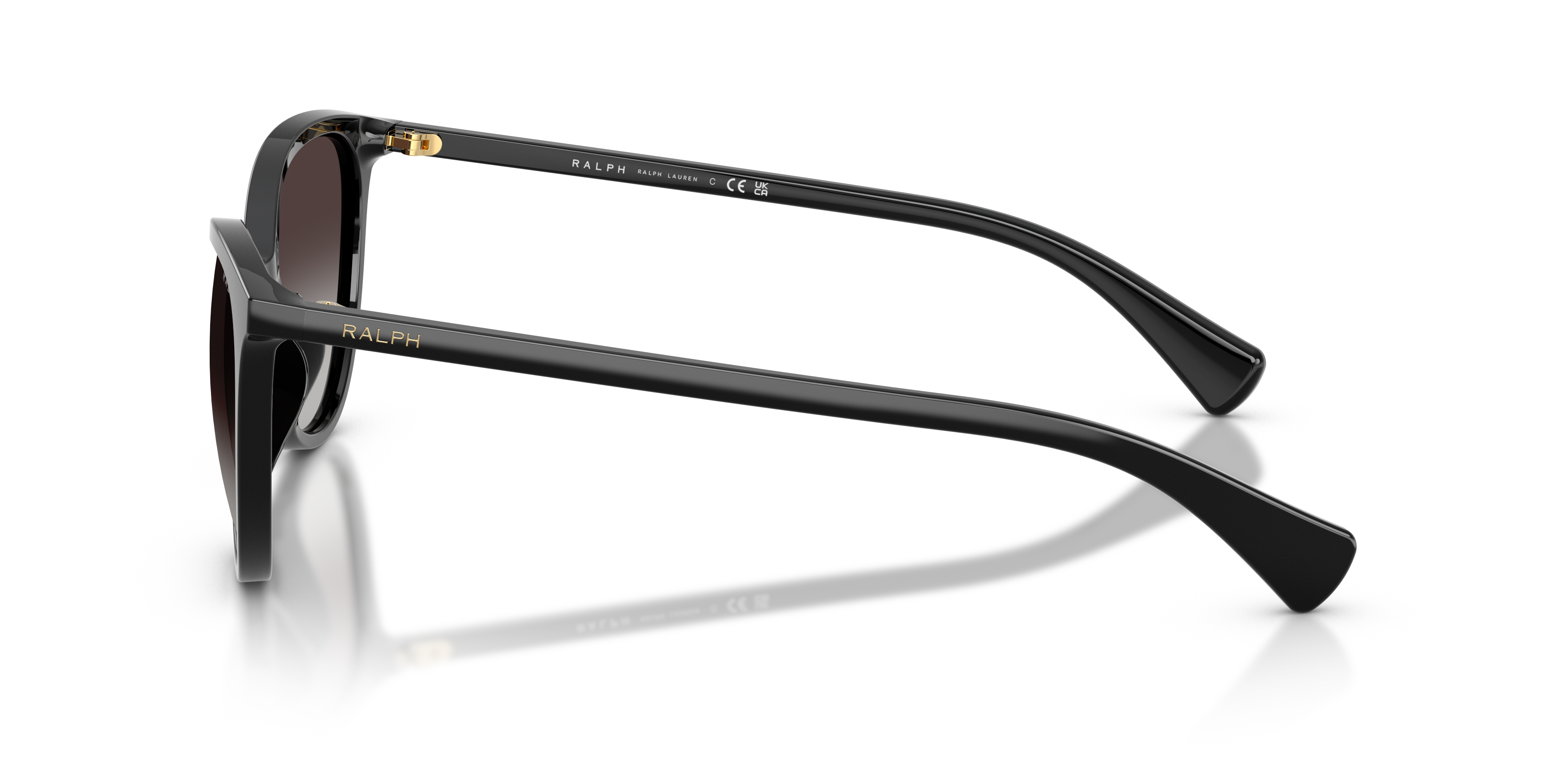 RA5339U Glanzend zwart AcetaatSunglass Frames van B24, Zijaanzicht