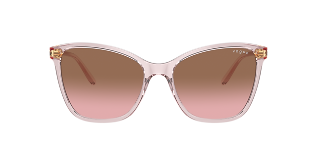 VO5520S Pink transparent KunststoffSunglass Frames von B24, mit getönten Gläsern