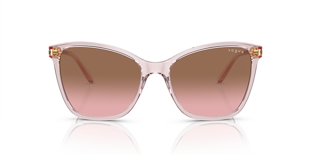 VO5520S Pink transparent KunststoffSunglass Frames von B24, Vorderansicht