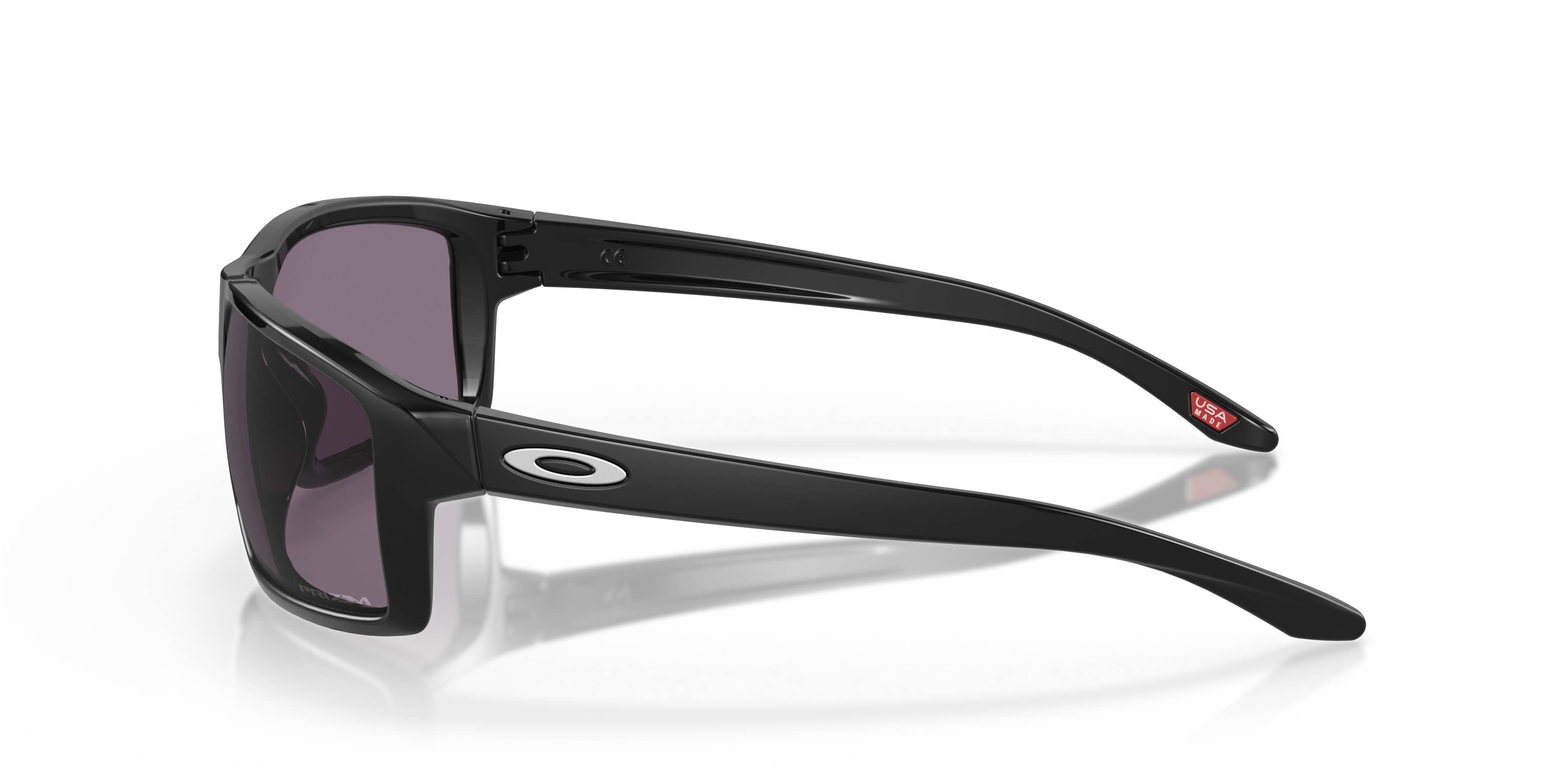 Gibston Schwarz glänzend KunststoffSunglass Frames von B24, Seitenansicht