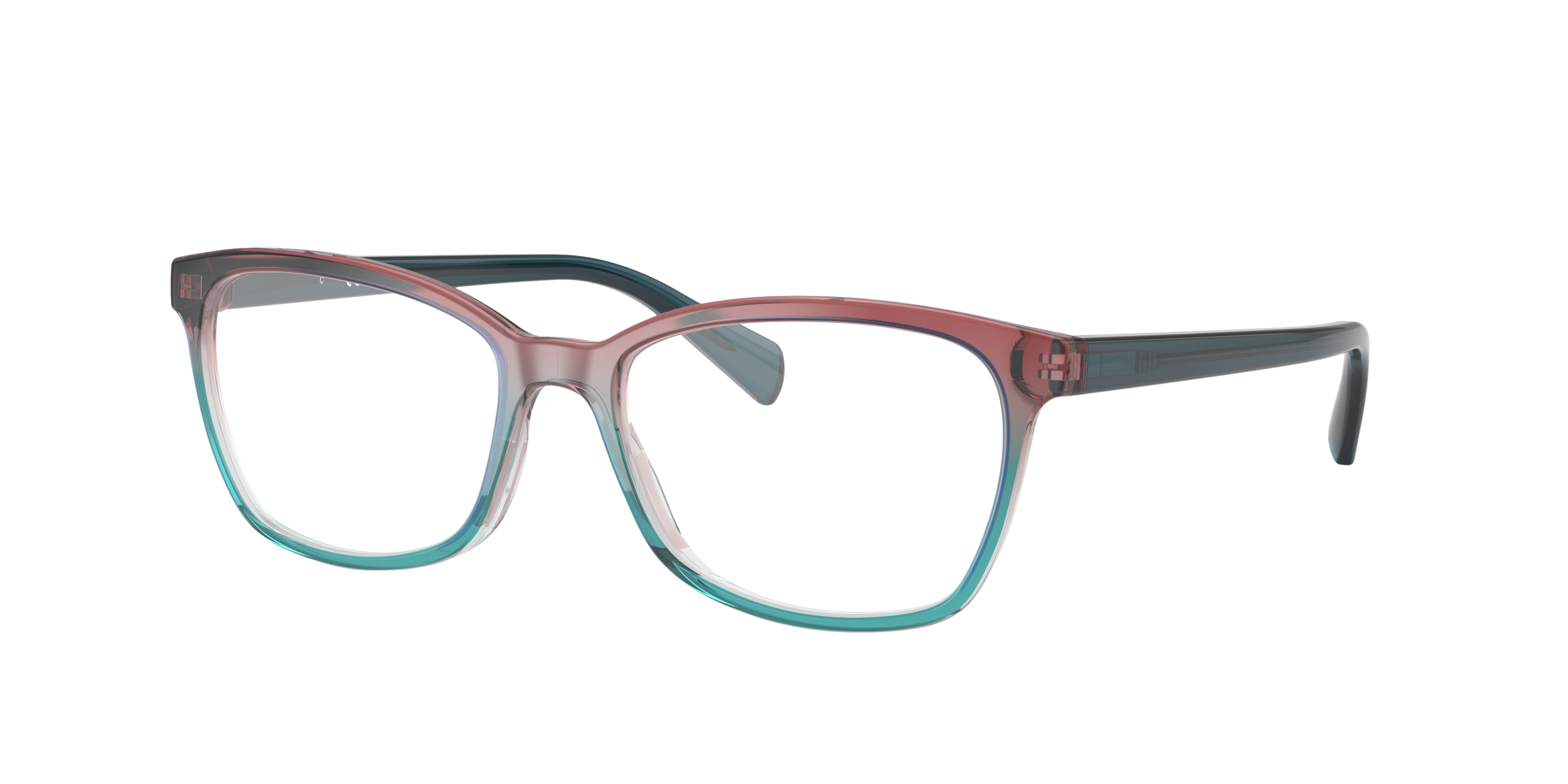 RB5362 Burgunder & Weiß & Blau AcetatEyeglass Frames von B24, Dreiviertelansicht