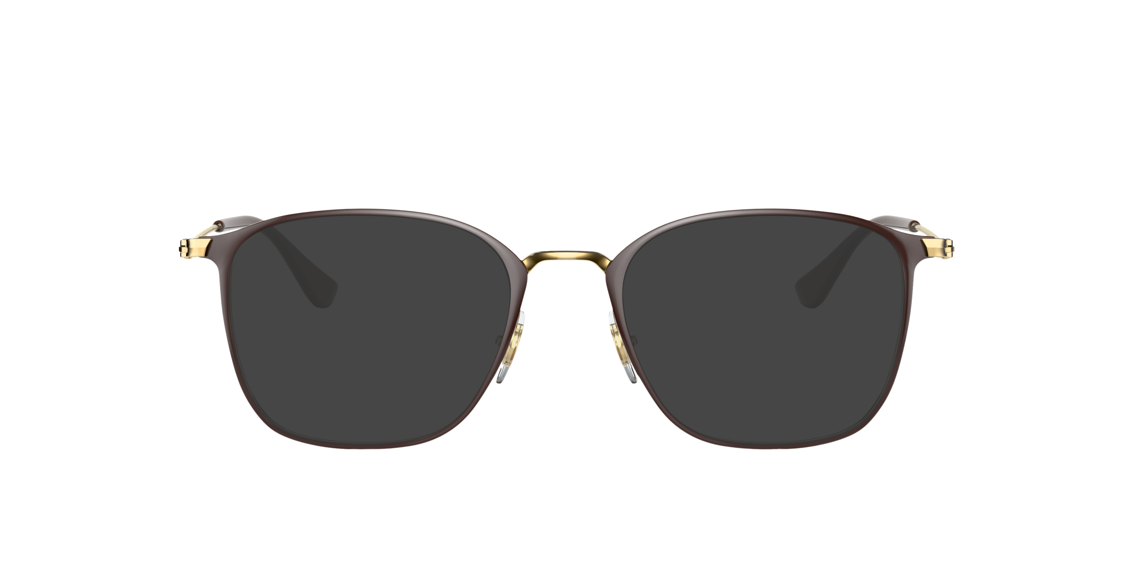 RB6466 Braun auf Gold MetallEyeglass Frames von B24, mit getönten Gläsern