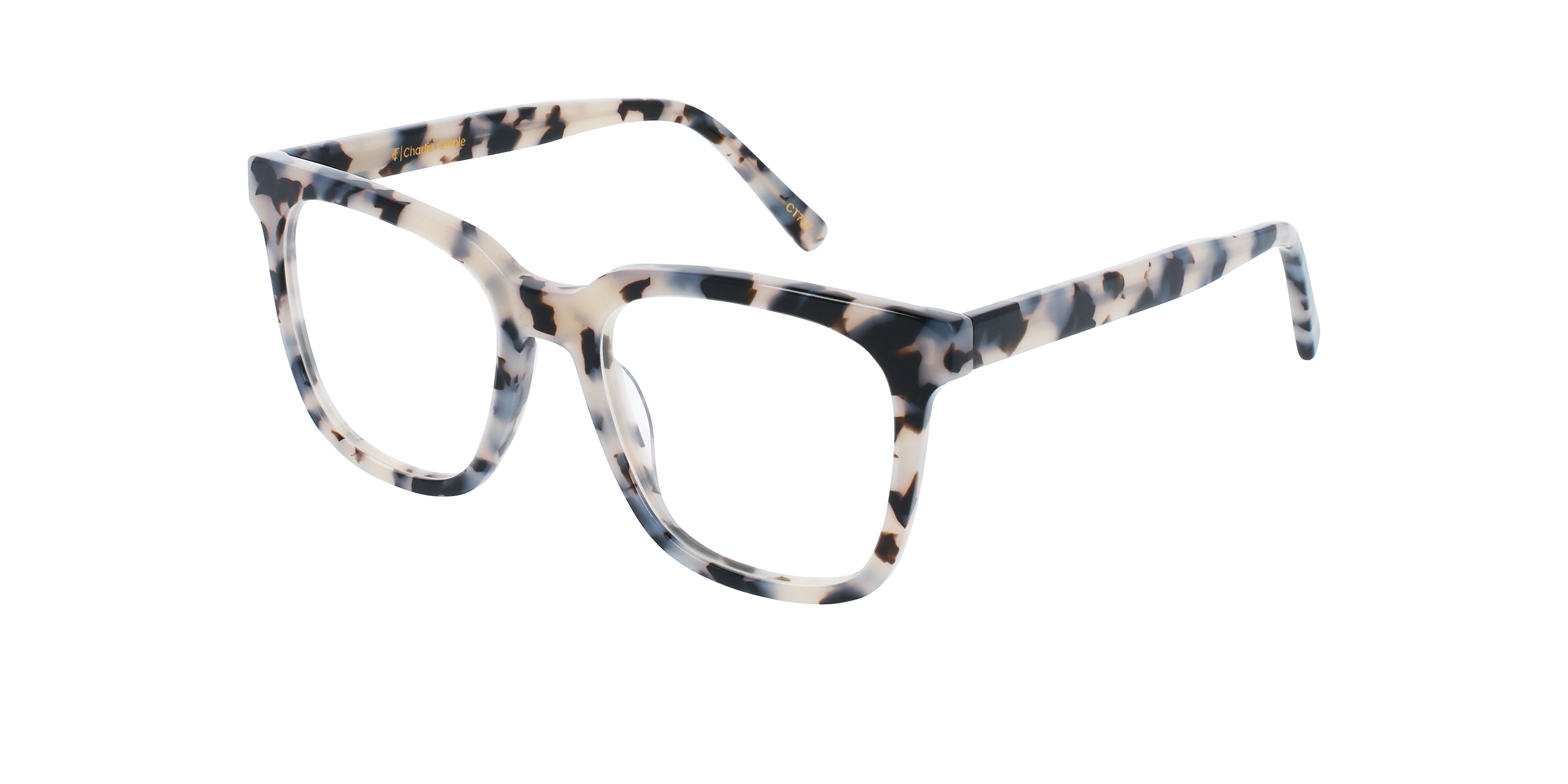 Stella Marzipan Tortoise AcetaatEyeglass Frames van B24, Hoekweergave