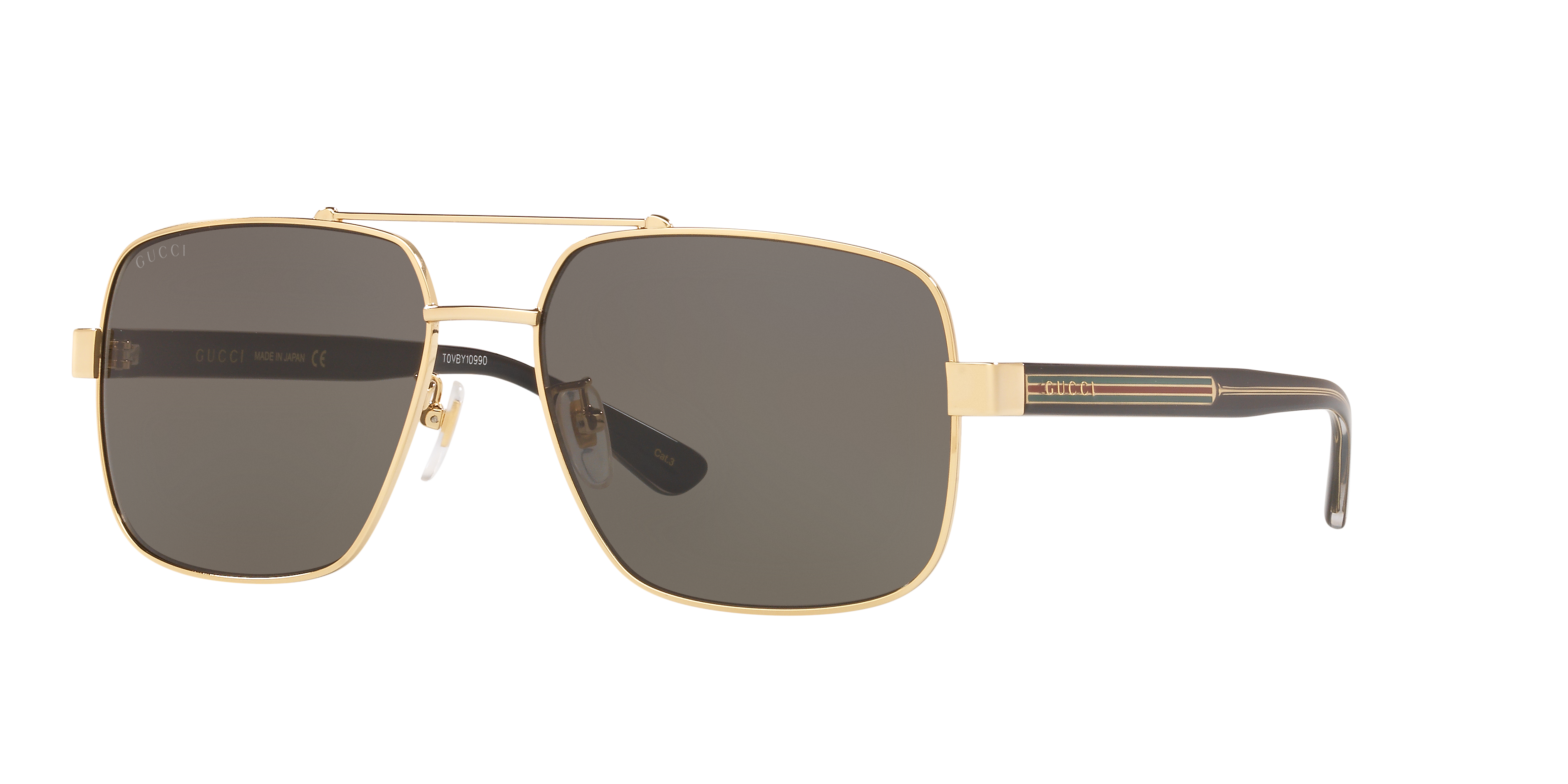 GG0529S Goud MetaalSunglass Frames van B24, Hoekweergave