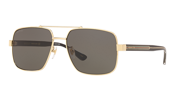 GG0529S Gold MetallSunglass Frames von B24, Dreiviertelansicht