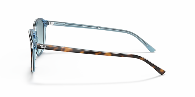 RB2193 Havana auf Hellblau AcetatSunglass Frames von B24, Seitenansicht