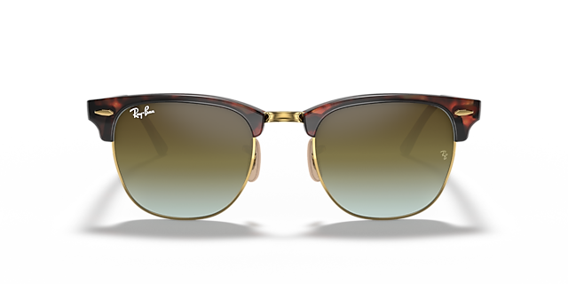 Clubmaster Flash Lenses Rood Havana AcetaatSunglass Frames van B24, Vooraanzicht