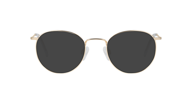 Ceo Light Gold Titanium TitaanEyeglass Frames van B24, met getinte lenzen