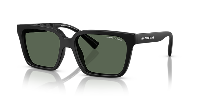 AX4147S Matt Schwarz KunststoffSunglass Frames von B24, Dreiviertelansicht