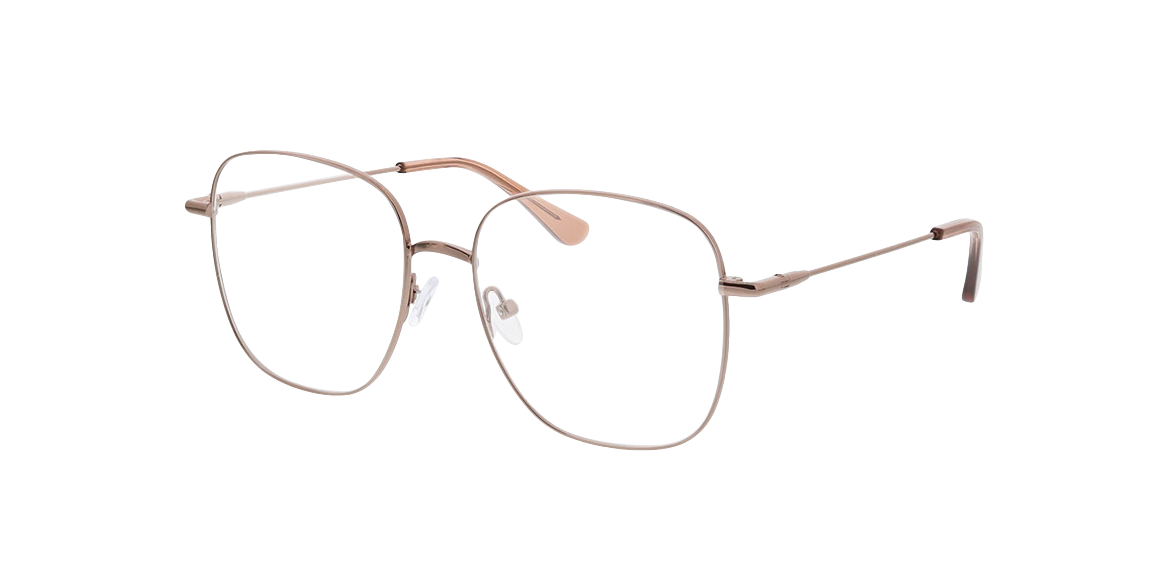 Schwerin Roségold MetallEyeglass Frames von B24, Dreiviertelansicht