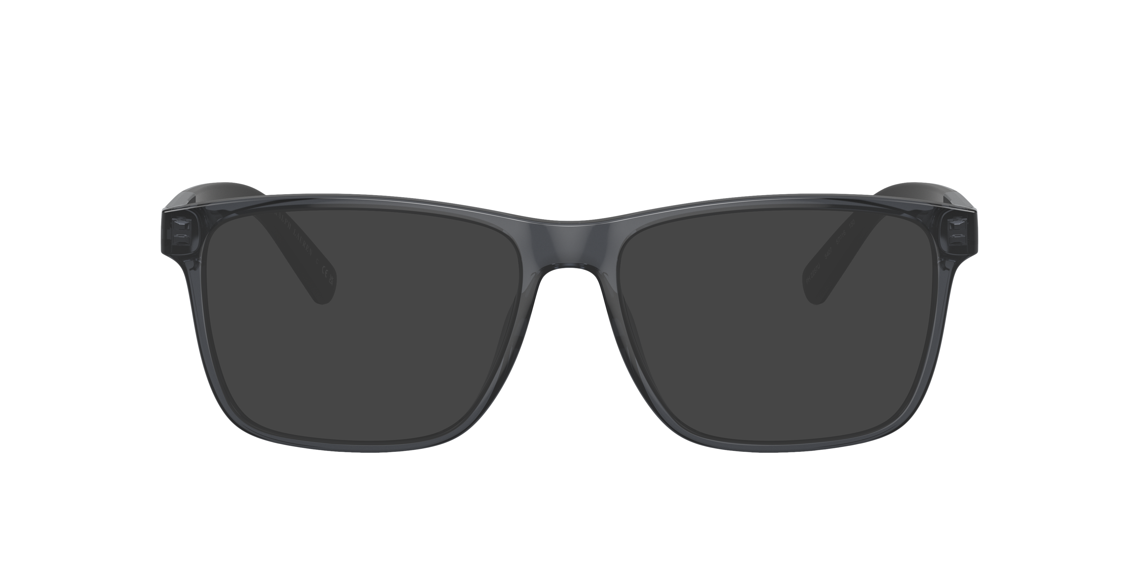 PH2257U Glanzend Transparant Grijs KunststofEyeglass Frames van B24, met getinte lenzen