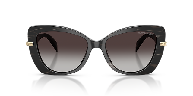 MK2258U Schwarzes Horn AcetatSunglass Frames von B24, Vorderansicht