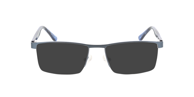 Daxton Blau matt & Blau gesprenkelt MetallEyeglass Frames von B24, mit getönten Gläsern