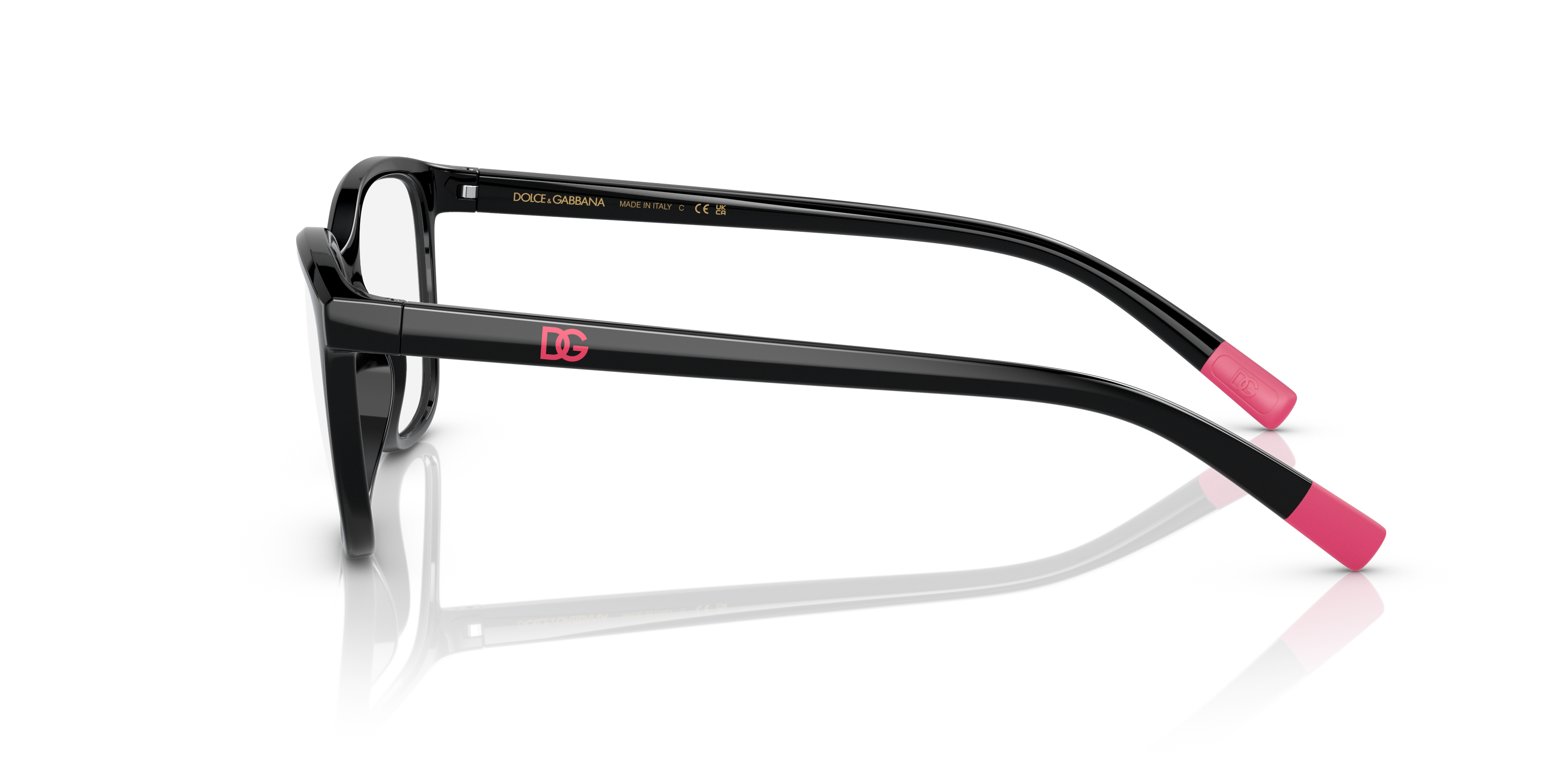 DG5092 Zwart KunststofEyeglass Frames van B24, Zijaanzicht