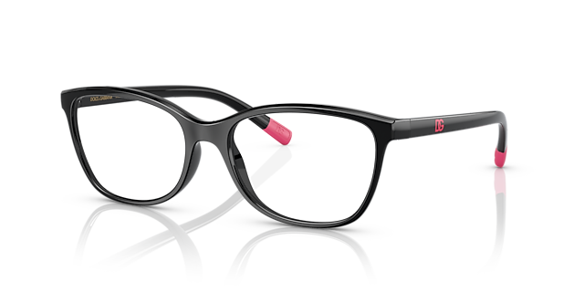 DG5092 Zwart KunststofEyeglass Frames van B24, Hoekweergave