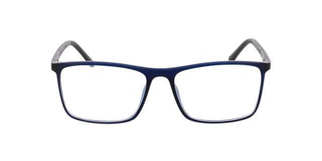 Foxhill Blauw kristal zwart KunststofEyeglass Frames van B24, Vooraanzicht