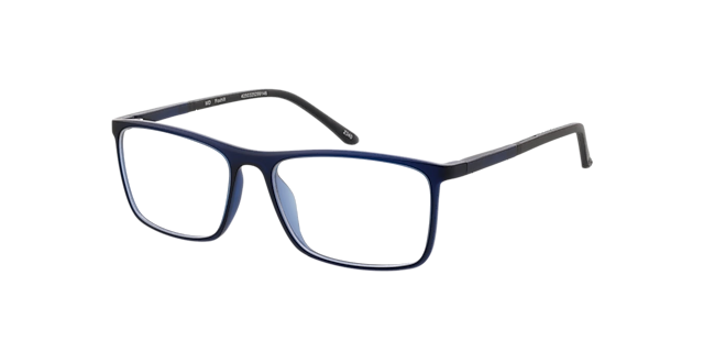 Foxhill Blauw kristal zwart KunststofEyeglass Frames van B24, Hoekweergave