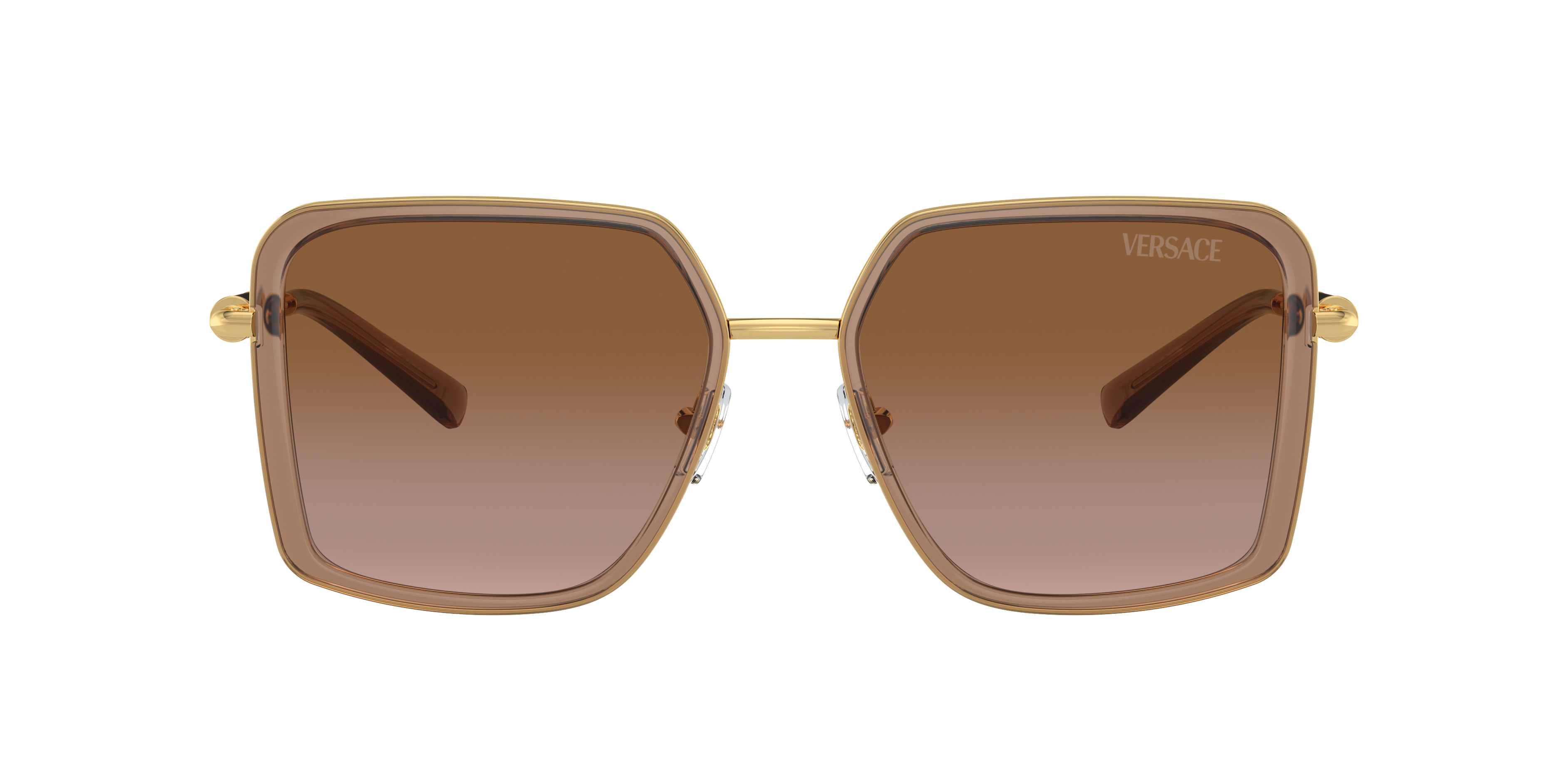 Thumbnail - Versace 8056597920742 Braun Transparent/brown Transparent, Size: X-Large