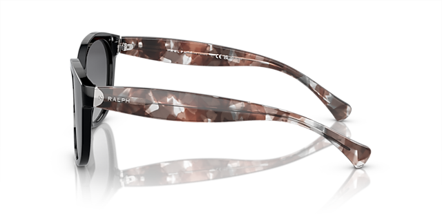 RA5191 Glanzend zwart AcetaatSunglass Frames van B24, Zijaanzicht