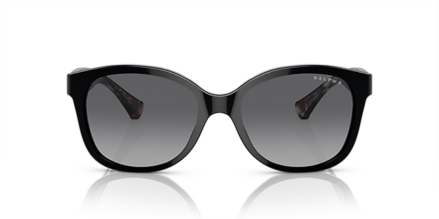 RA5191 Glanzend zwart AcetaatSunglass Frames van B24, Vooraanzicht