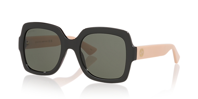 GG1337S Zwart KunststofSunglass Frames van B24, Hoekweergave