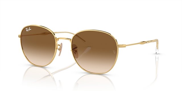 RB3809 Arista Gold MetallSunglass Frames von B24, Dreiviertelansicht