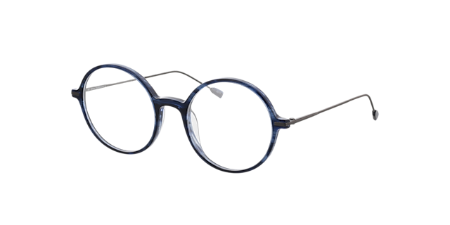 Edison Blue Horn  &  Matt Gun AcetatEyeglass Frames von B24, Dreiviertelansicht