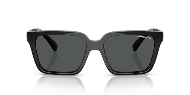 AX4147S Glänzendes transparentes Grau KunststoffSunglass Frames von B24, Vorderansicht