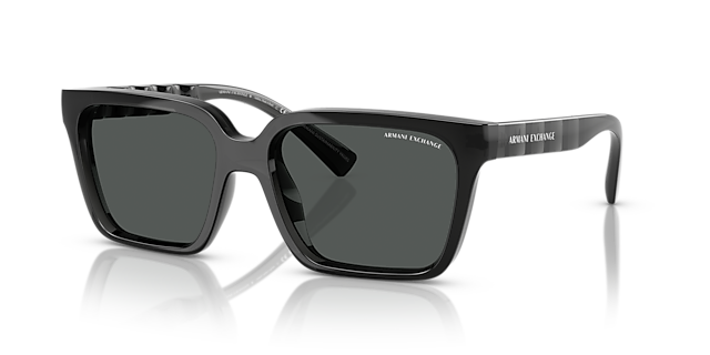 AX4147S Glänzendes transparentes Grau KunststoffSunglass Frames von B24, Dreiviertelansicht