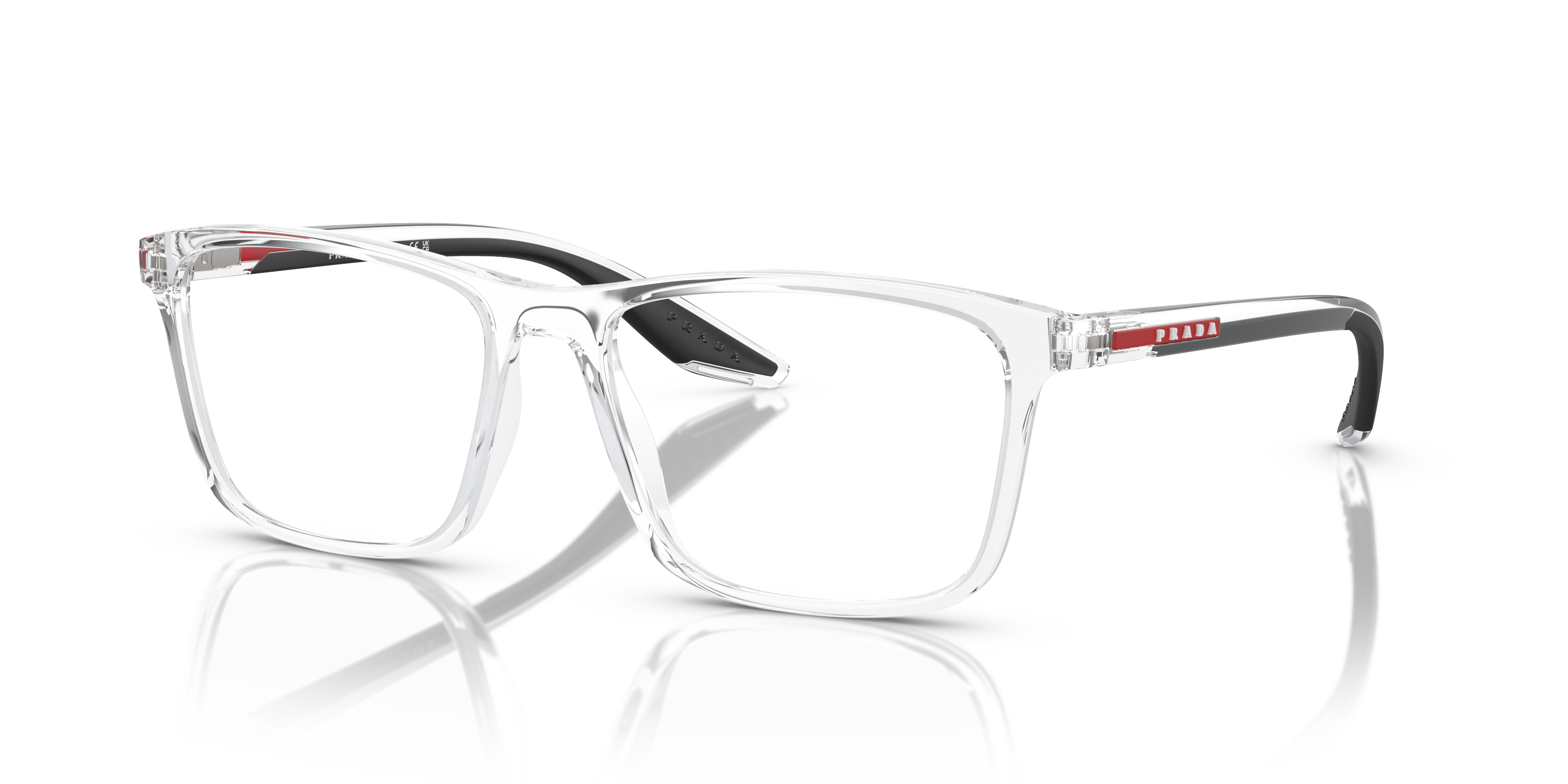 PS 01QV Kristall KunststoffEyeglass Frames von B24, Dreiviertelansicht