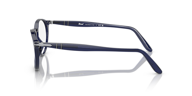 PO3092V Blauw AcetaatEyeglass Frames van B24, Zijaanzicht