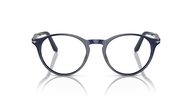 PO3092V Blauw AcetaatEyeglass Frames van B24, Vooraanzicht