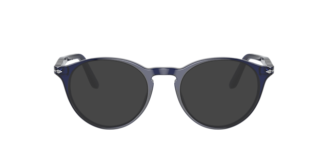 PO3092V Blauw AcetaatEyeglass Frames van B24, met getinte lenzen