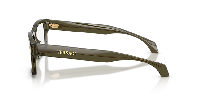 VE3391U Dark Green Transparent AcetatEyeglass Frames von B24, Seitenansicht