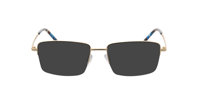 Dawson Satijn goud  &  blauw Havana MetaalEyeglass Frames van B24, met getinte lenzen