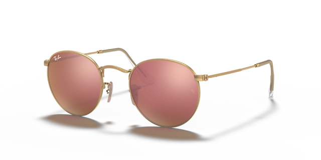 RB3447 Gold MetallSunglass Frames von B24, Dreiviertelansicht