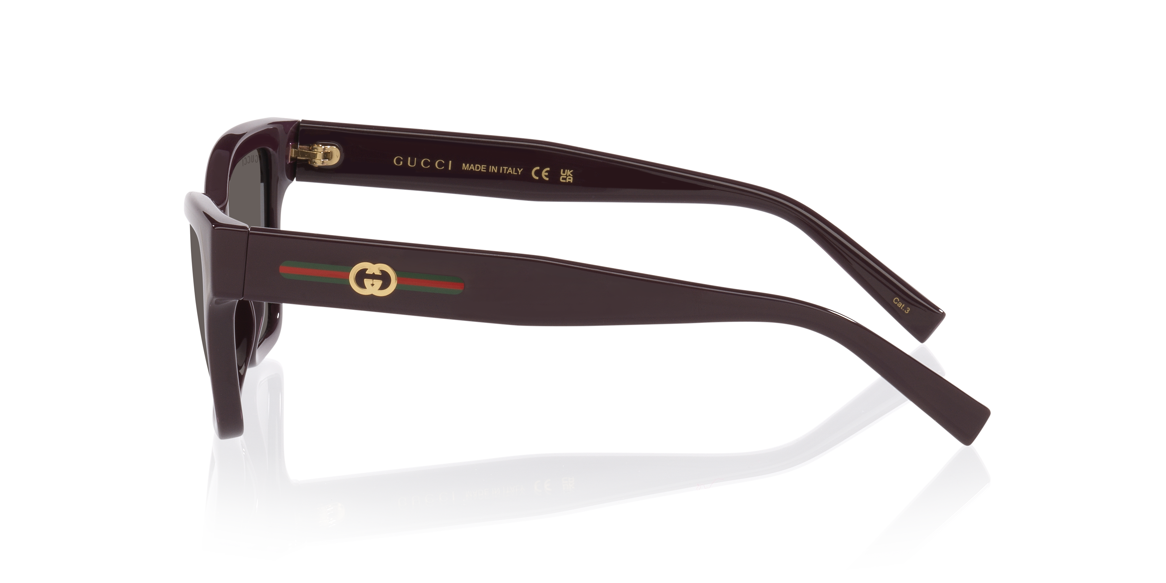 GG1982S Paars KunststofSunglass Frames van B24, Zijaanzicht