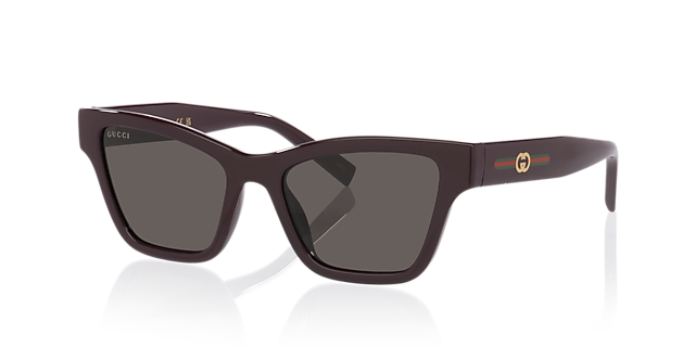 GG1982S Paars KunststofSunglass Frames van B24, Hoekweergave