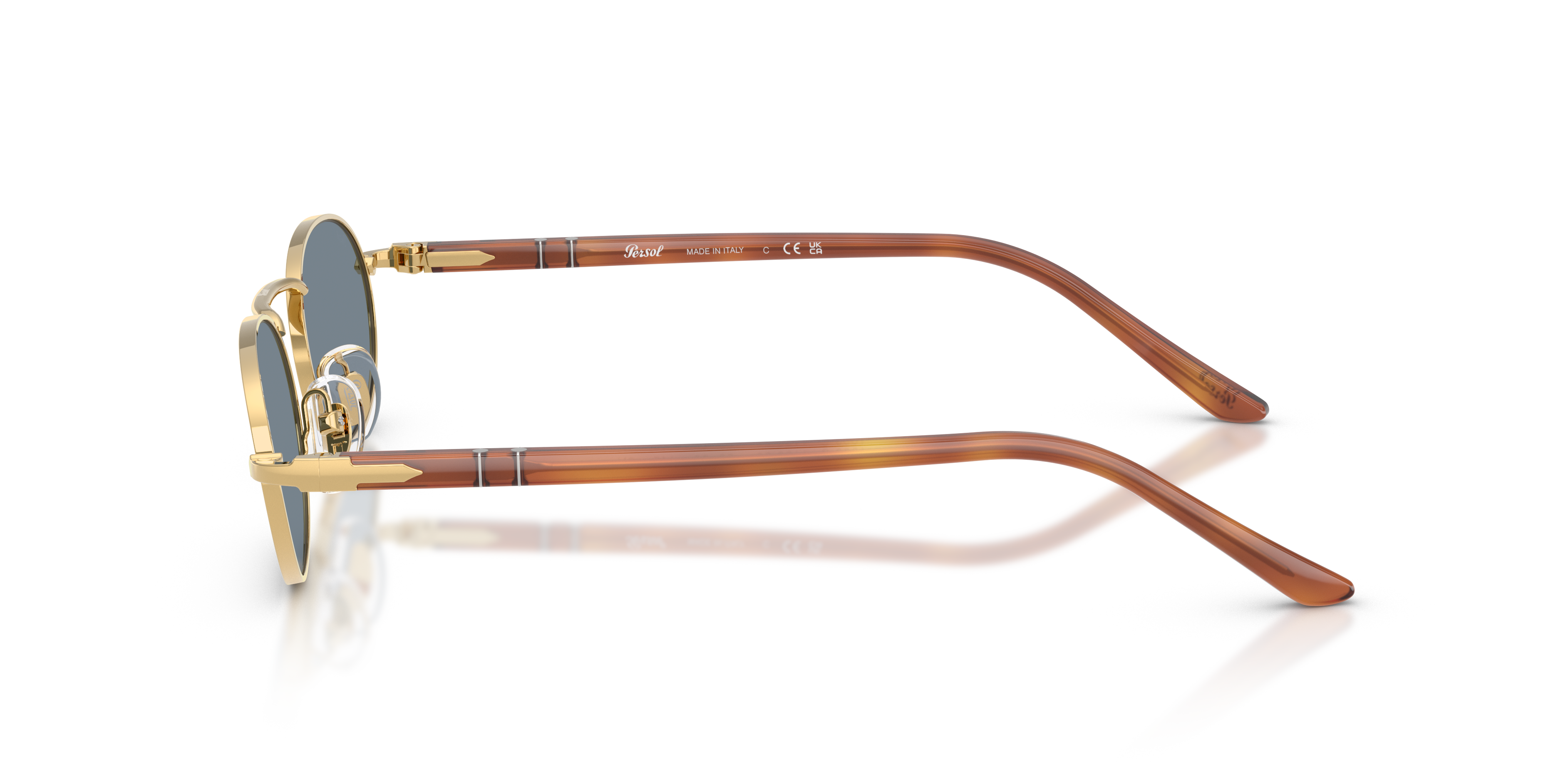 PO1023S Gold MetallSunglass Frames von B24, Seitenansicht