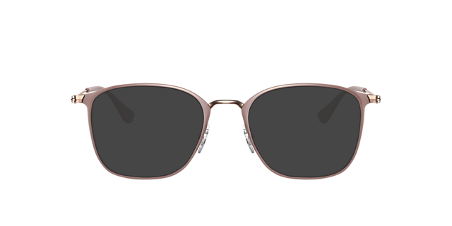 RB6466 Beige auf Kupfer MetallEyeglass Frames von B24, mit getönten Gläsern