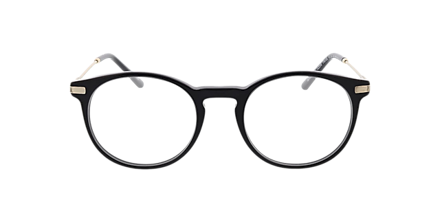 Florida Zwart AcetaatEyeglass Frames van B24, Vooraanzicht