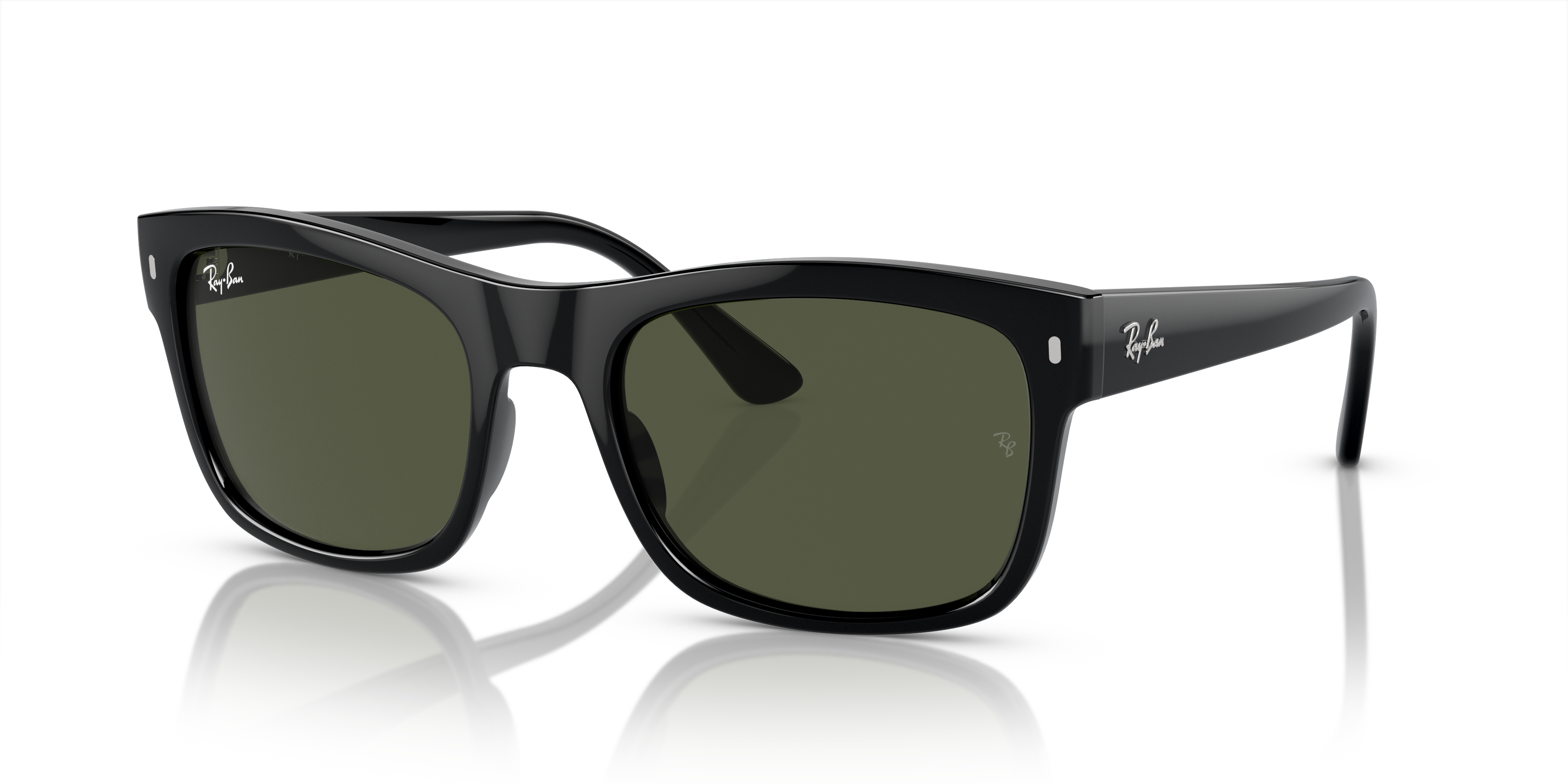 RB4428 Zwart KunststofSunglass Frames van B24, Hoekweergave