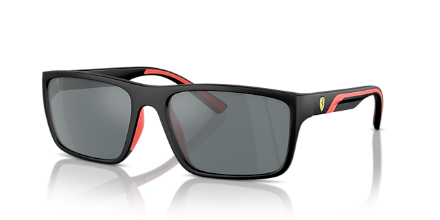 FZ6003U Zwartmat KunststofSunglass Frames van B24, Hoekweergave